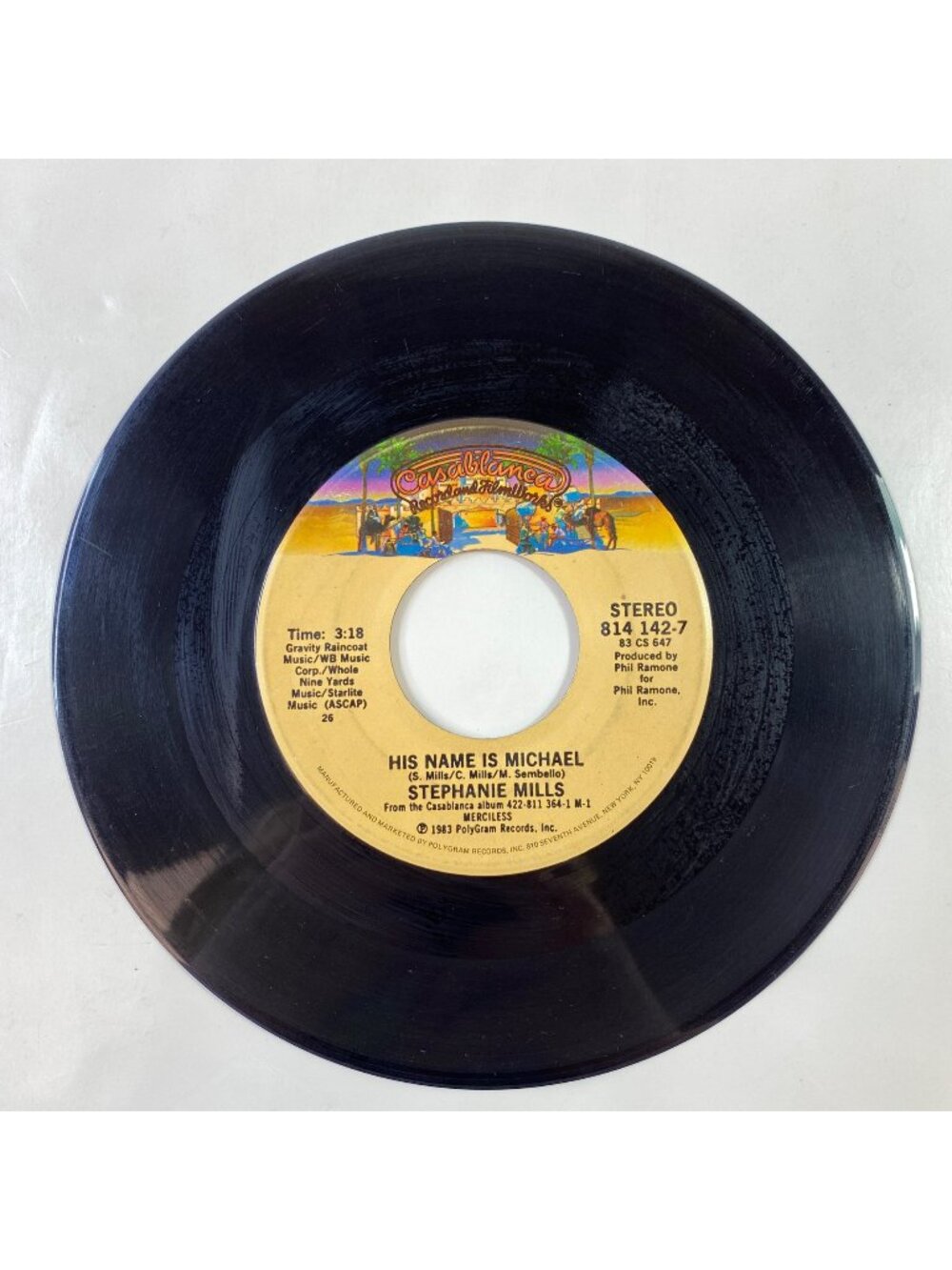Stephanie Mills Vinyl Record "His Name Is Michael" / "Pilot Error" Casablanca